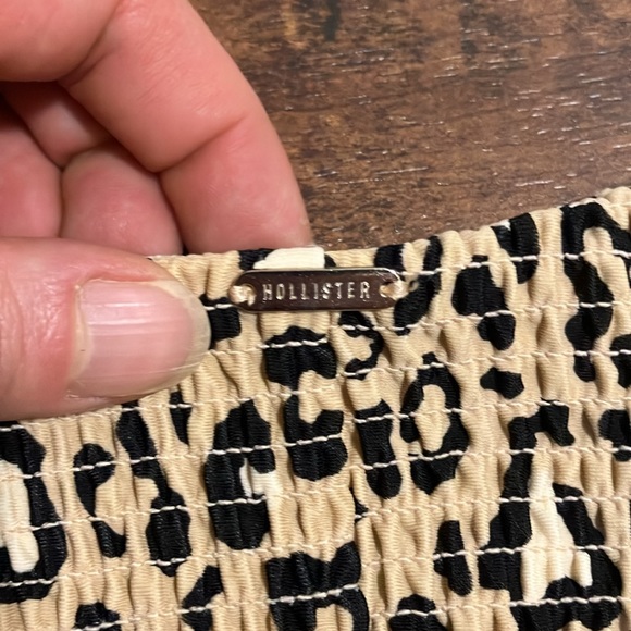 🎁4 for $50🎁 Hollister animal print cheetah cheeky smoked bikini size Large - Picture 3 of 7